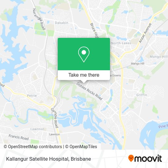 Kallangur Satellite Hospital map