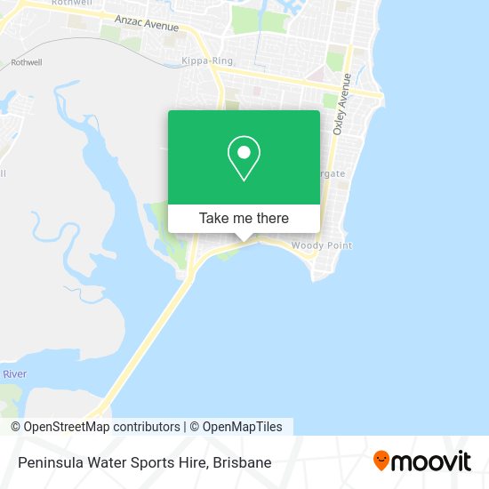 Peninsula Water Sports Hire map