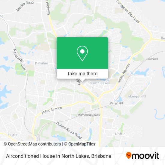 Airconditioned House in North Lakes map