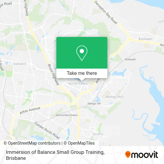 Immersion of Balance Small Group Training map