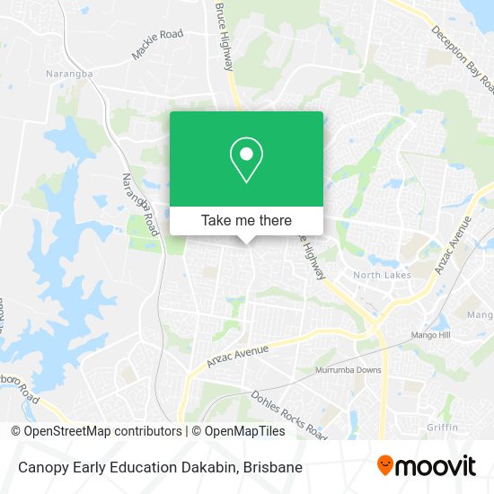 Canopy Early Education Dakabin map