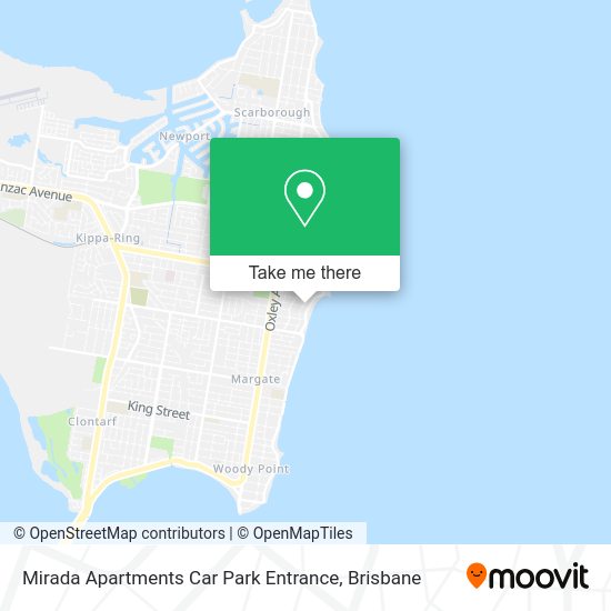 Mirada Apartments Car Park Entrance map