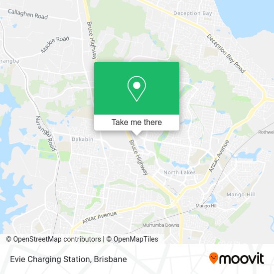 Evie Charging Station map