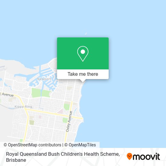 Royal Queensland Bush Children's Health Scheme map