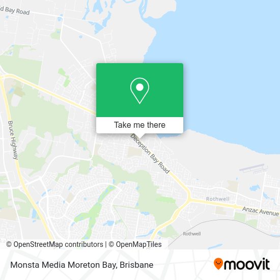 Monsta Media Moreton Bay map