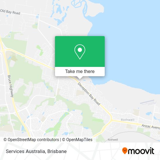 Services Australia map