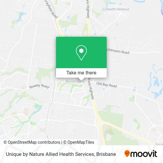 Unique by Nature Allied Health Services map