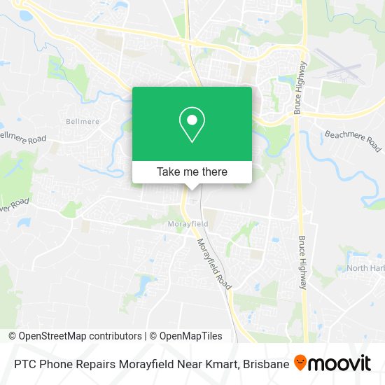 PTC Phone Repairs Morayfield Near Kmart map