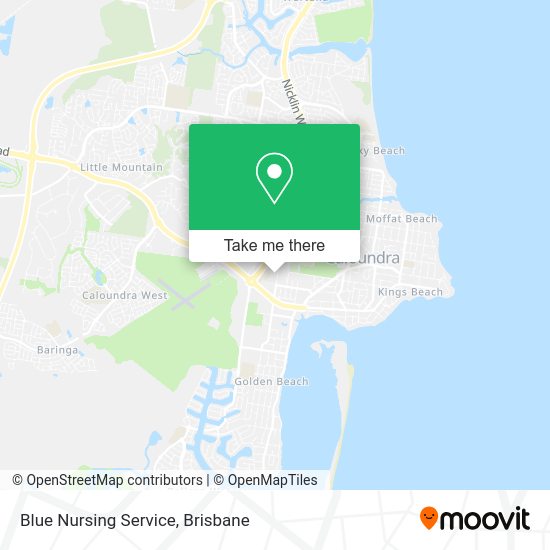Blue Nursing Service map