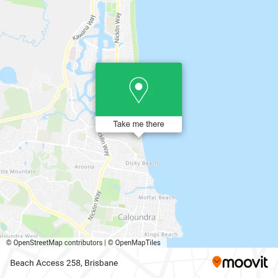 Beach Access 258 map