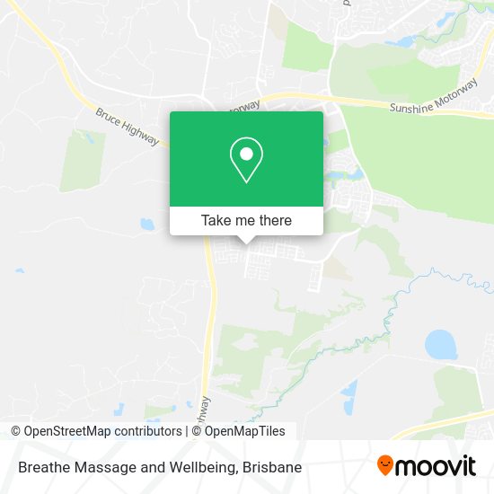 Breathe Massage and Wellbeing map