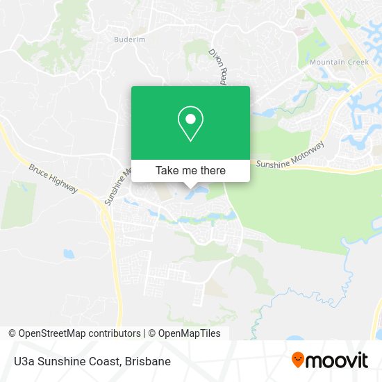 U3a Sunshine Coast map