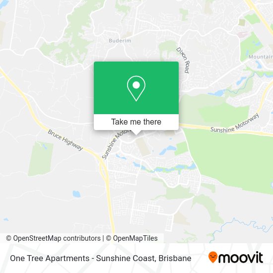 One Tree Apartments - Sunshine Coast map