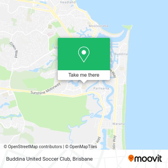 Buddina United Soccer Club map