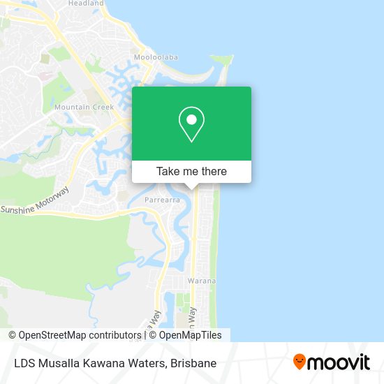 LDS Musalla Kawana Waters map