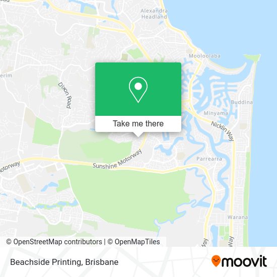 Beachside Printing map