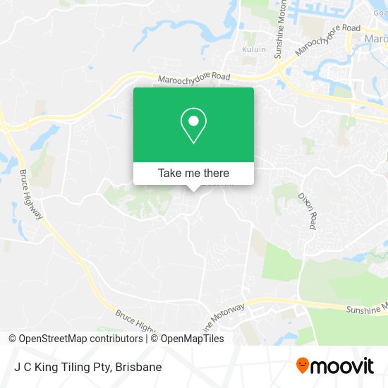 J C King Tiling Pty map
