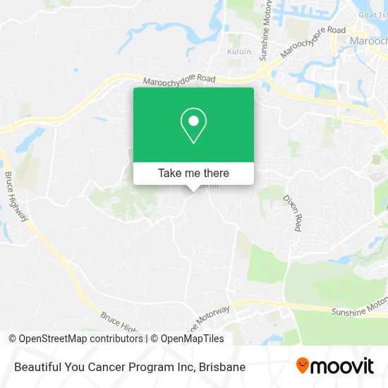 Mapa Beautiful You Cancer Program Inc