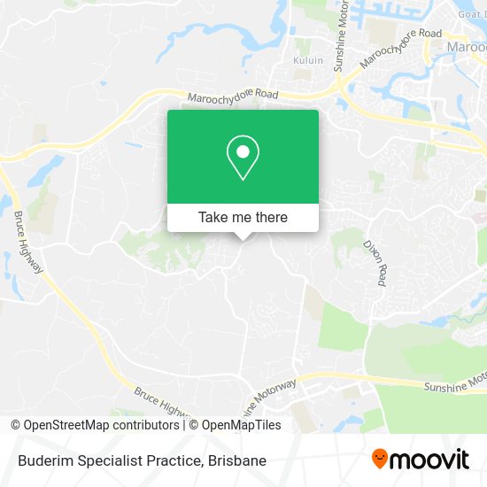 Buderim Specialist Practice map