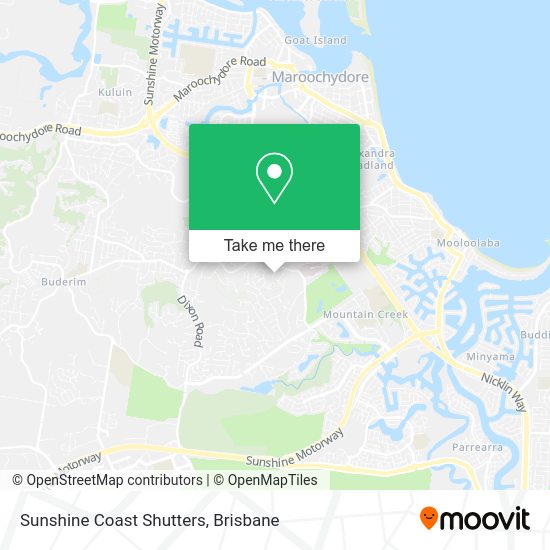 Sunshine Coast Shutters map