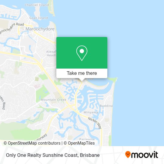 Only One Realty Sunshine Coast map