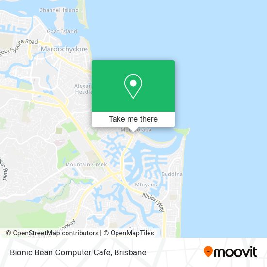 Bionic Bean Computer Cafe map