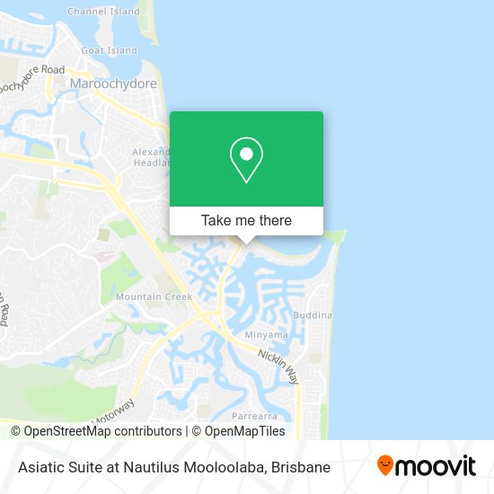 Asiatic Suite at Nautilus Mooloolaba map