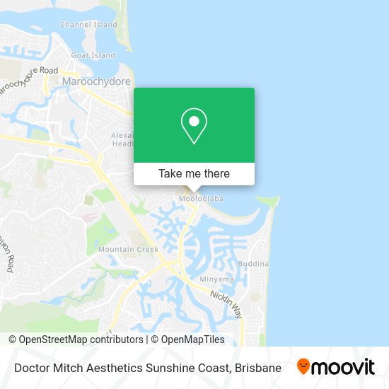 Doctor Mitch Aesthetics Sunshine Coast map