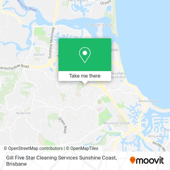 Gill Five Star Cleaning Services Sunshine Coast map