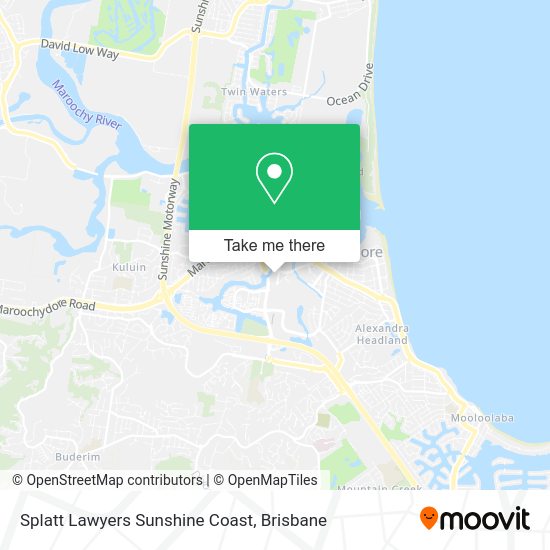 Splatt Lawyers Sunshine Coast map