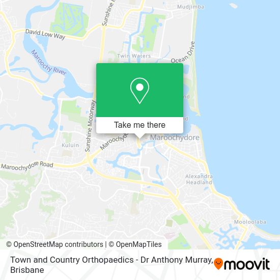 Town and Country Orthopaedics - Dr Anthony Murray map