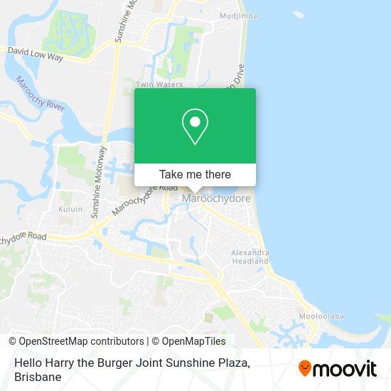 Hello Harry the Burger Joint Sunshine Plaza map