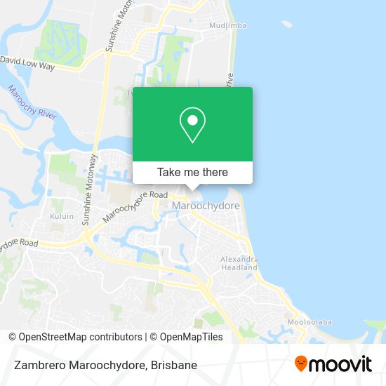 Zambrero Maroochydore map
