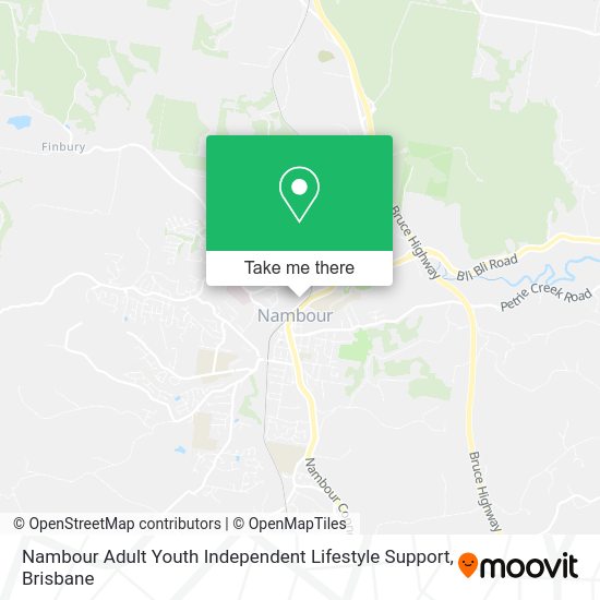 Nambour Adult Youth Independent Lifestyle Support map