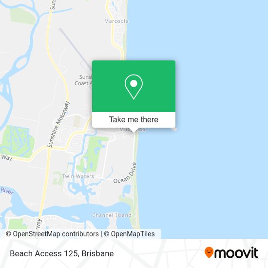 Beach Access 125 map