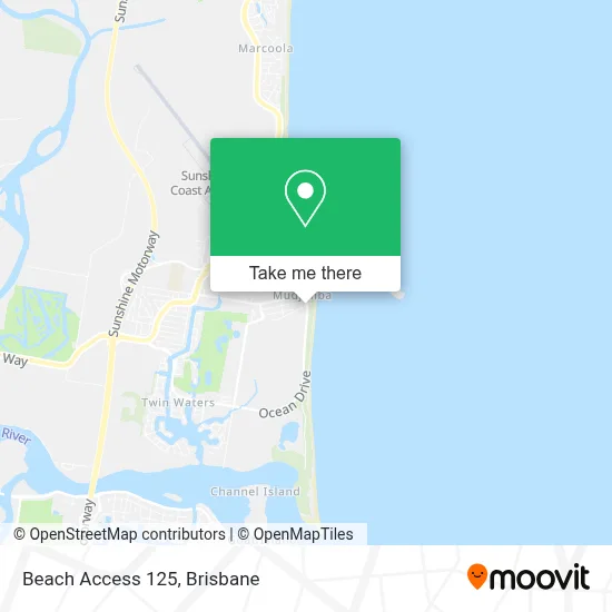 Mapa Beach Access 125