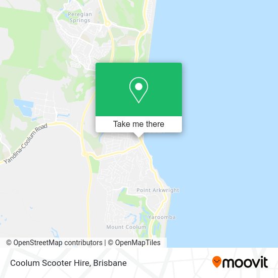 Coolum Scooter Hire map