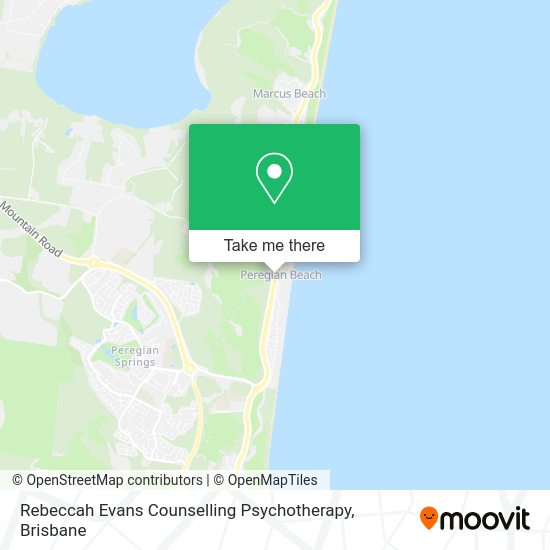 Rebeccah Evans Counselling Psychotherapy map
