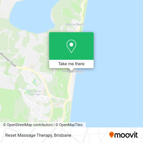 Reset Massage Therapy map