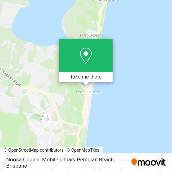 Noosa Council Mobile Library Peregian Beach map