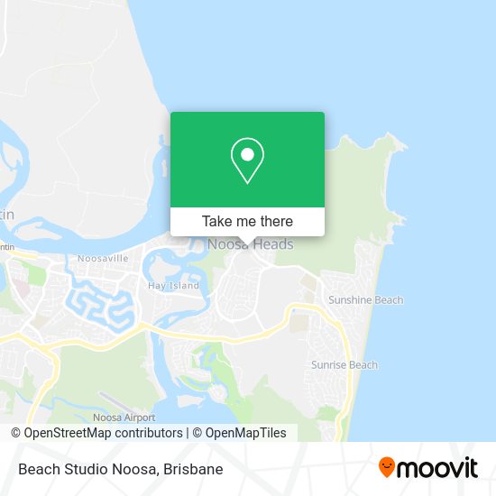 Beach Studio Noosa map