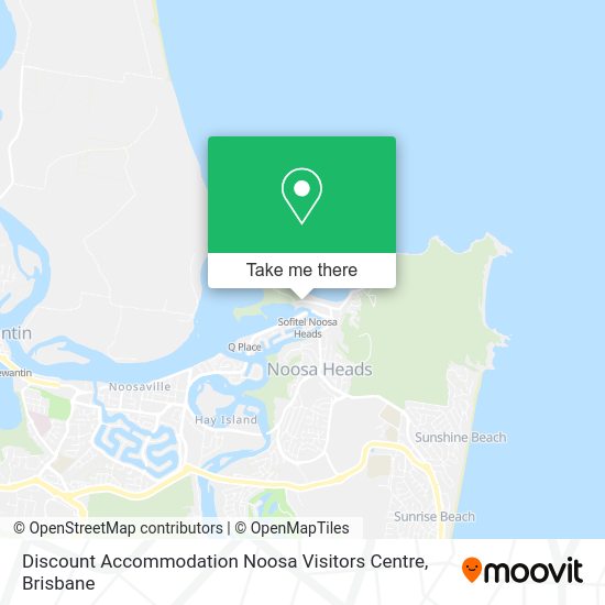 Discount Accommodation Noosa Visitors Centre map