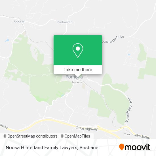 Noosa Hinterland Family Lawyers map