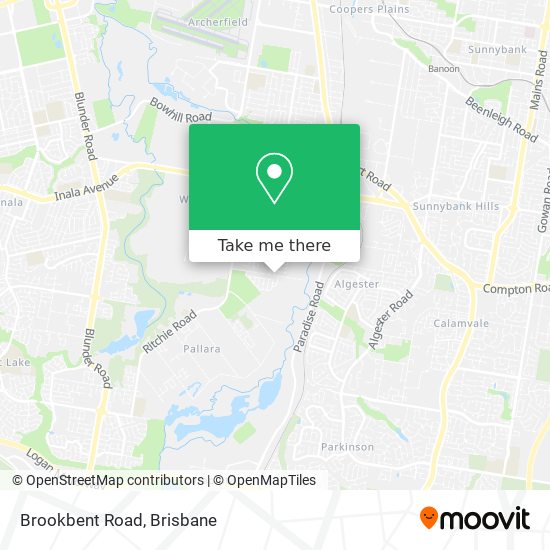 Brookbent Road map