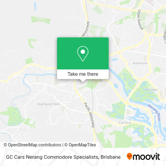 GC Cars Nerang Commodore Specialists map
