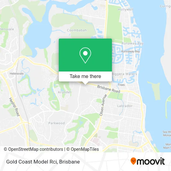 Gold Coast Model Rci map