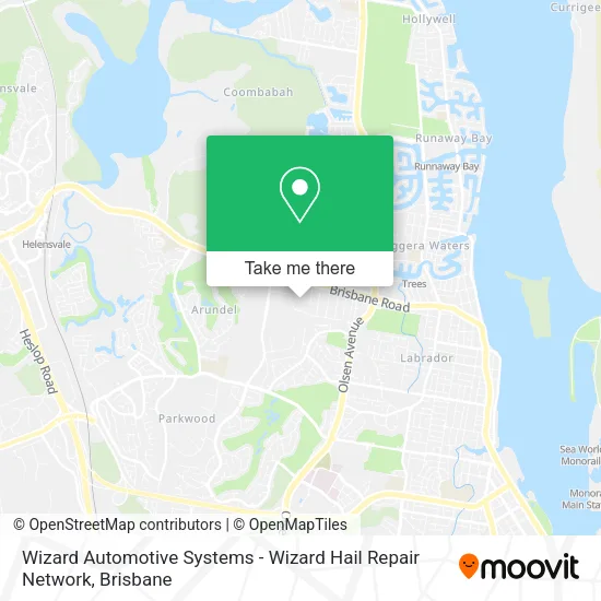Wizard Automotive Systems - Wizard Hail Repair Network map