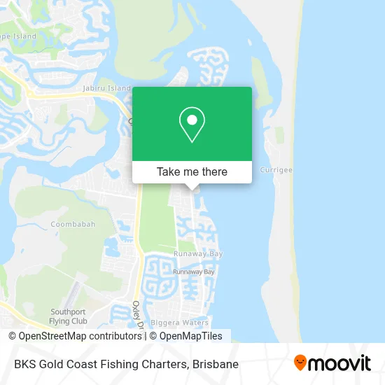 BKS Gold Coast Fishing Charters map