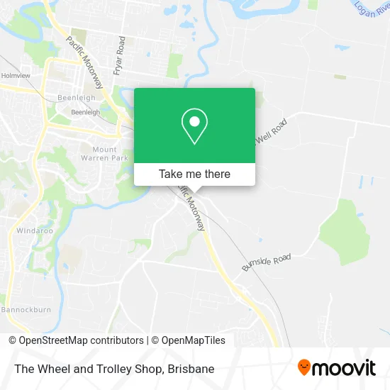 The Wheel and Trolley Shop map