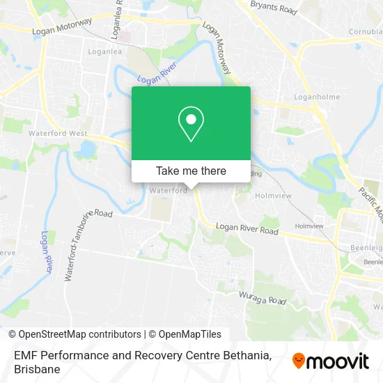Mapa EMF Performance and Recovery Centre Bethania